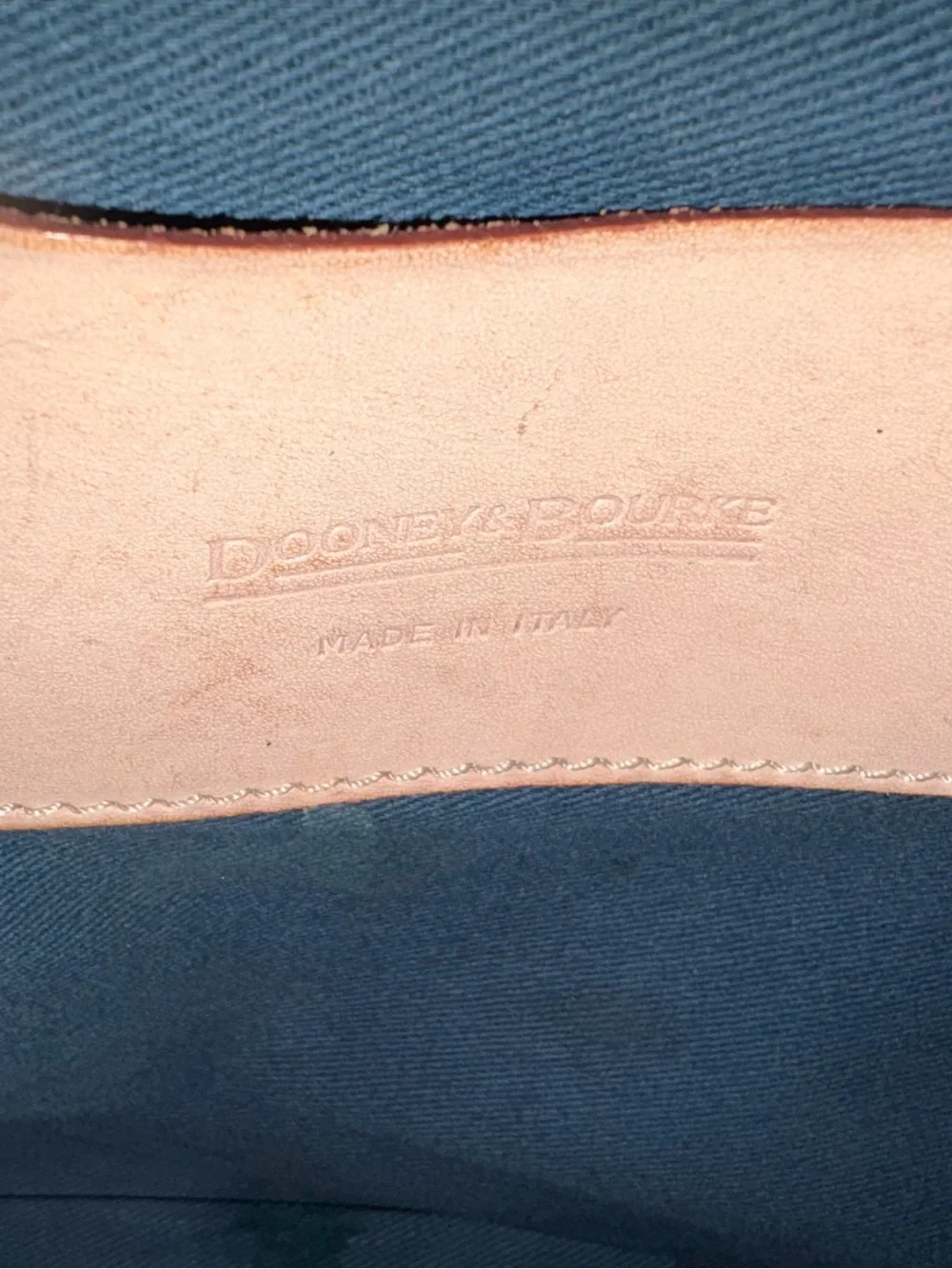Dooney & Bourke Vintage Alto Italy Pink DB Monogram Canvas Tassel Tote